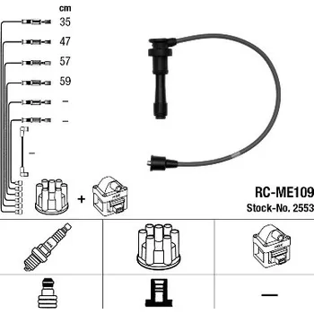 Zapalovací kabel Sada kabelů pro zapalování NGK 2553