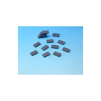 Dekorativní magnet Magnet šedý 15x28mm obdelník