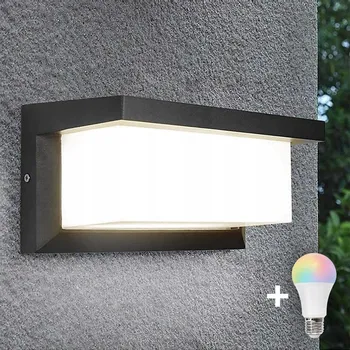 Venkovní osvětlení LED RGBW Stm. venkovní nástěnné svítidlo NEELY 1xE27/9W/230V IP54 antracit