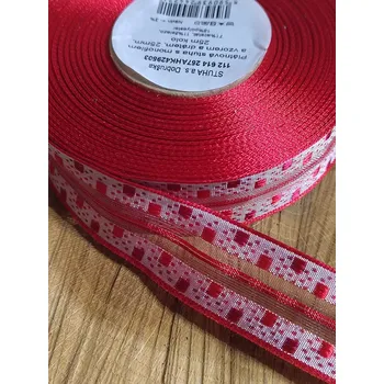 Stuha Plátnová stuha s drátem šíře 25 mm 5 metrů