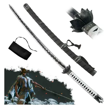 Replika zbraně Ocelová katana "BLACK MORTAL BLADE" - Sekiro: Shadows Die Twice