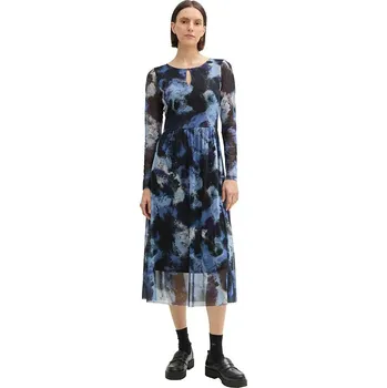Dámské šaty Šaty Tom Tailor Schwarz/ Blau 9203358 36