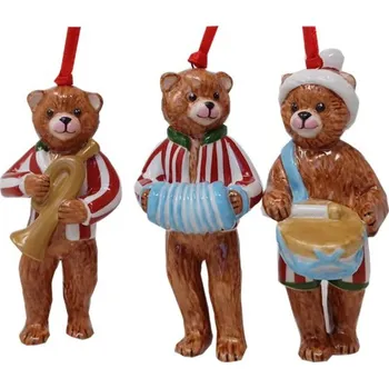 Vánoční ozdoba Nostalgic Ornaments vánoční závěsné ozdoby medvídci, 3 ks, Villeroy & Boch