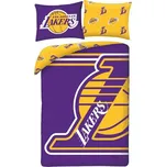Halantex Povlečení z mikrovlákna 140x200 + 70x90 cm - Los Angeles Lakers - NBA