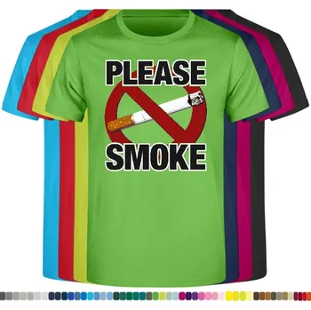 Pánská móda panske-levne-bavlnene-tricko-digi-potisk-koureni-povoleno Barva: Lime - limetková, velikost: XXL