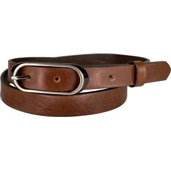 Opasek PENNY BELTS Kožený opasek 20-175-48 hnědý - 80 cm