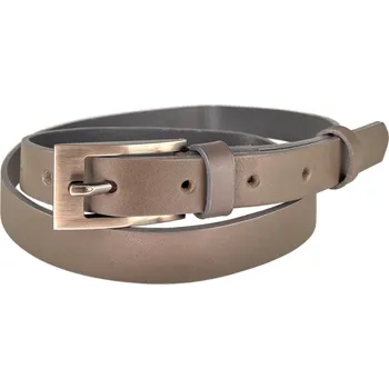 Opasek PENNY BELTS Kožený opasek 20-184-50 šedý - 90 cm