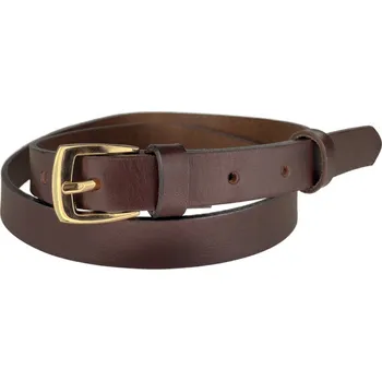 Opasek Dámský kožený opasek 20-202Z-40 tmavě hnědý - 75 cm