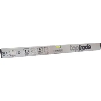 Vodováha TOPTRADE vodováha stříbrná, 2 libely, 1200 mm, standard