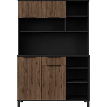 Příborník a kredenc Kredenc příborník MONZA | 119 cm | černá/ořech okapi