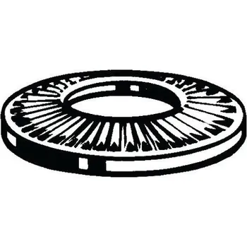 Matice Kontaktní pojistná podložka, střední typ NF E25-511 Pružinová ocel Pozinkováno s pasivací Cr (III) M12