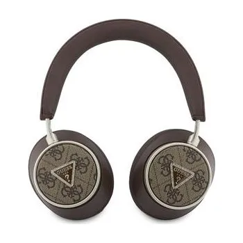 Sluchátka Bezdrátová sluchátka Guess PU 4G Triangle Logo ENC, hnědá