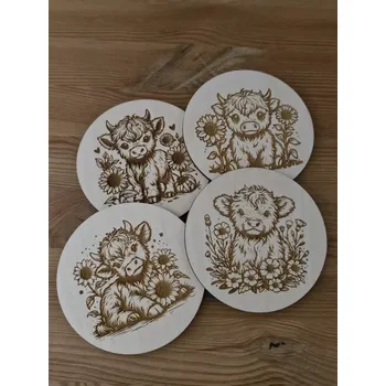 Podtácek Sada 4 ks podtácků "Kravička" (Sada 4 ks podtácků "Kravička")