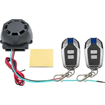 Detektor CO Motocyklový alarm 7,3 x 7,3 x 3,4 cm 12V Vibrační zabezpečení Dálkové ovládání Vyhledání vozidla Nastavitelná citlivost