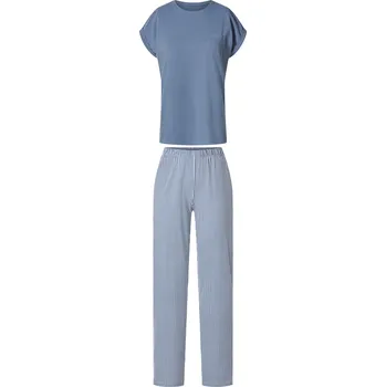 Dámské noční prádlo esmara® Dámské pyžamo (modrá/bílá, M (40/42))