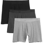 Pánské boxerky GAP V-3 PACK BOXER S Černá, Tmavě šedá, Šedá