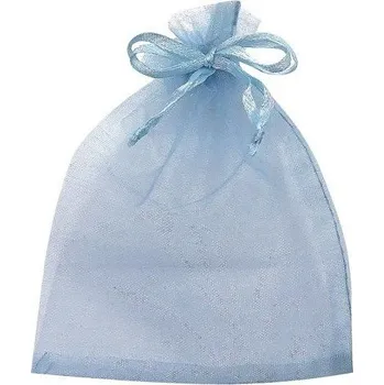 Dárková taška Pytlík organzový světle modrý 5x7 cm