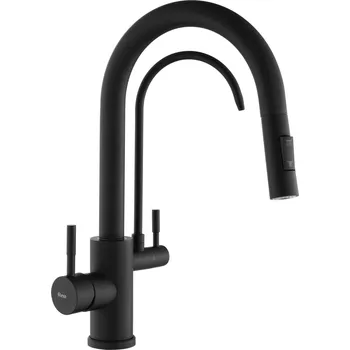 Vodovodní baterie Kuchyňská baterie Rea Eco Fresh černá