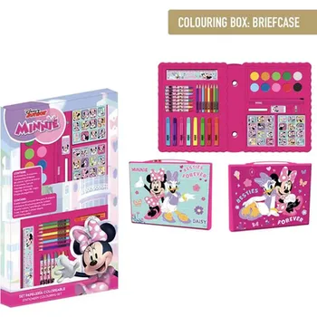 Sada pera s tužkou Sada na kreslení v kufříku Minnie