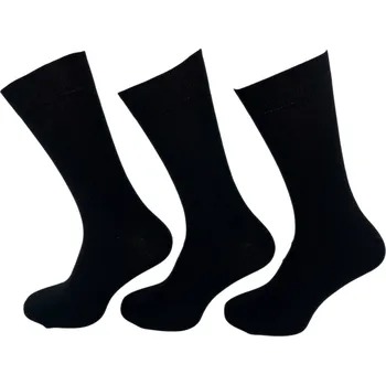 Dámské ponožky Fashion Dámské šedé bavlněné ponožky 5 parů Barva: Černá, Velikost: 43-47