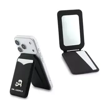 Peněženka Karl Lagerfeld Mirror MagSafe Cardslot Peněženka se Stojanem Black