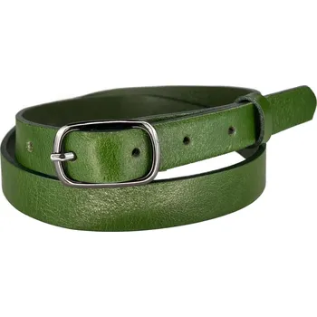 Opasek PENNY BELTS Kožený opasek 20-203-31 zelený - 100 cm