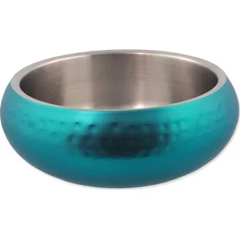 Miska pro psa Miska Dog Fantasy s dvojitou stěnou tyrkysová 18cm, 1200ml