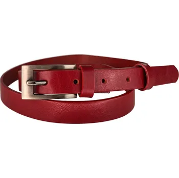 Opasek PENNY BELTS Kožený opasek 20-184-93 červený - 85 cm