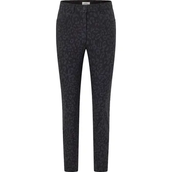 Dámské kalhoty 725699 - Tchibo - Bengalínové kalhoty s potiskem - pro ženy - vel. 52 - barva: černá/s potiskem