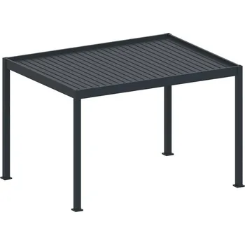 Pergola bioklimatická hliníková pergola, volně stojící - rozměr 4 x 3 m, barva RAL7016 v matném provedení