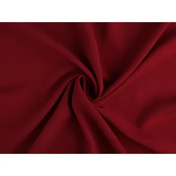 Viskózový popelín, barva 3 (116) červená tmavá