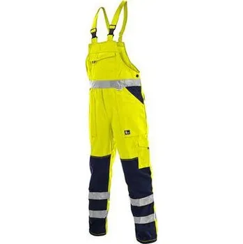 montérky Zahradníky CXS NORWICH, výstražné, pánské, žluto-modré, vel. 52