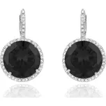 JVD Dámské stříbrné klasické náušnice se zirkony ryz. 925/1000 SVLE0471SH2BL00