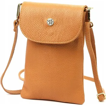 Gregorio kabelka z pravé kůže hnědá