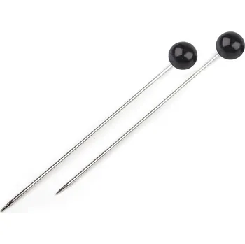 Ozdobné špendlíky délka 55 mm, barva 4 černá