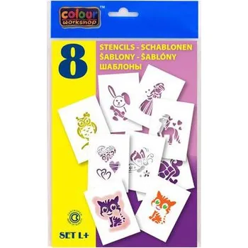 Kancelářské potřeby Šablony na foukací fixy CENTROPEN set L+