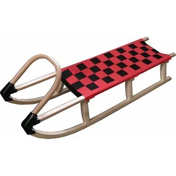 Sáně Acra 125cm dřevěné - červené