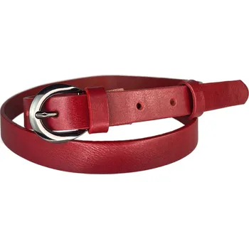 Opasek PENNY BELTS Kožený opasek 20-206-93 červený - 80 cm