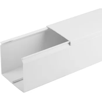 kabelová chránička KABELOVÉ KORYTO LIŠTA KANÁL KABELOVÉ KORYTO S VÍKEM 75x75 2M