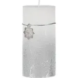 Autronic Svíčka vánoční, stříbrná barva. 367g vosku SVW1295-STRIBRNA