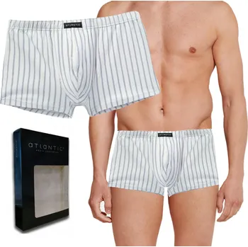 Pánské spodní prádlo SUPER Pánské boxerky ATLANTIC slipy bavlněné PREMIUM MH-839 XXL šedé