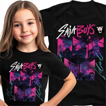 Chlapecké tričko DĚTSKÉ TRIČKO SAJA BOYS DEMON HUNTERS HUNTRIX DÁREK PRO DĚTI 3-4