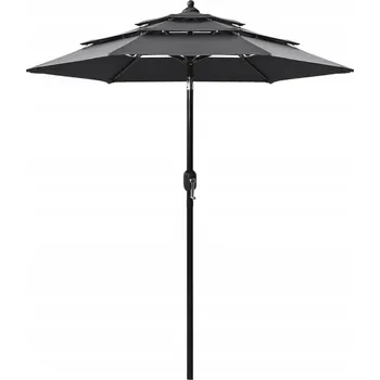 Stínicí technika Klasický slunečník VidaXL šedý 200 x 228 cm
