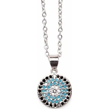 Drahý kámen Náhrdelník nerezová ocel v barvě stříbra Kubická zirkonie 45 cm cca 45 - 50 cm