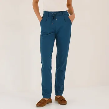 Dámská móda Chino kalhoty z úpletu Milano petrolejová 42