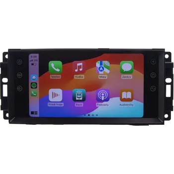 Autodíl Autorádio pro Jeep 7 palců LCD, Android, WI-FI, GPS, CarPlay, Bluetooth, 4G, 2x USB, 80810A4