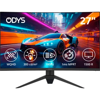 Monitor ODYS Q27-X LED monitor 68.6 cm (27 palec) 2560 x 1440 Pixel 16:9 1 ms VA LED