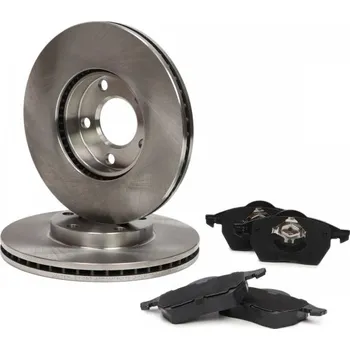 Autodíl SADA PŘEDNÍCH BRZDOVÝCH KOTOUČŮ A DESTIČEK VW PASSAT 1.6-2.8 08.96-05.05 MASTER-SPORT