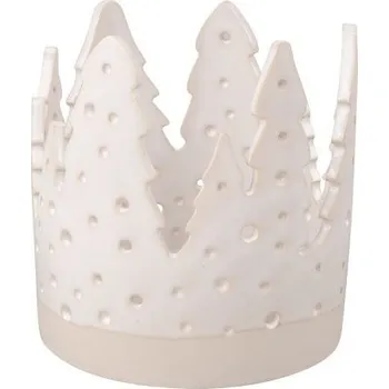 Svícen Svícen les z keramiky 10,5 x 11 x 10,5 cm