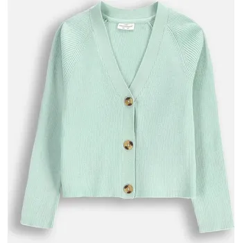 Dámský svetr Propínací Svetr pro Dívku Mátový Kardigan 098 Coccodrillo WC5